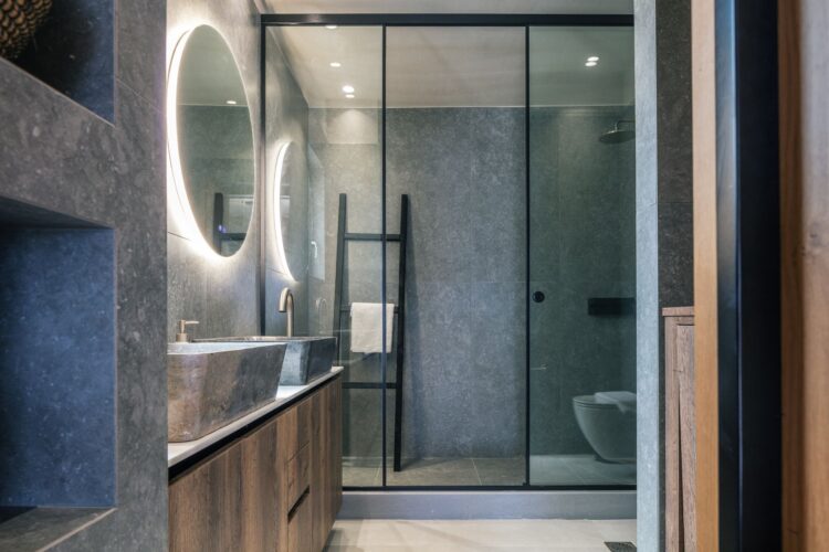 Villa Dramia Luxus Ferienhaus Kreta Mit Pool Mieten Dusche