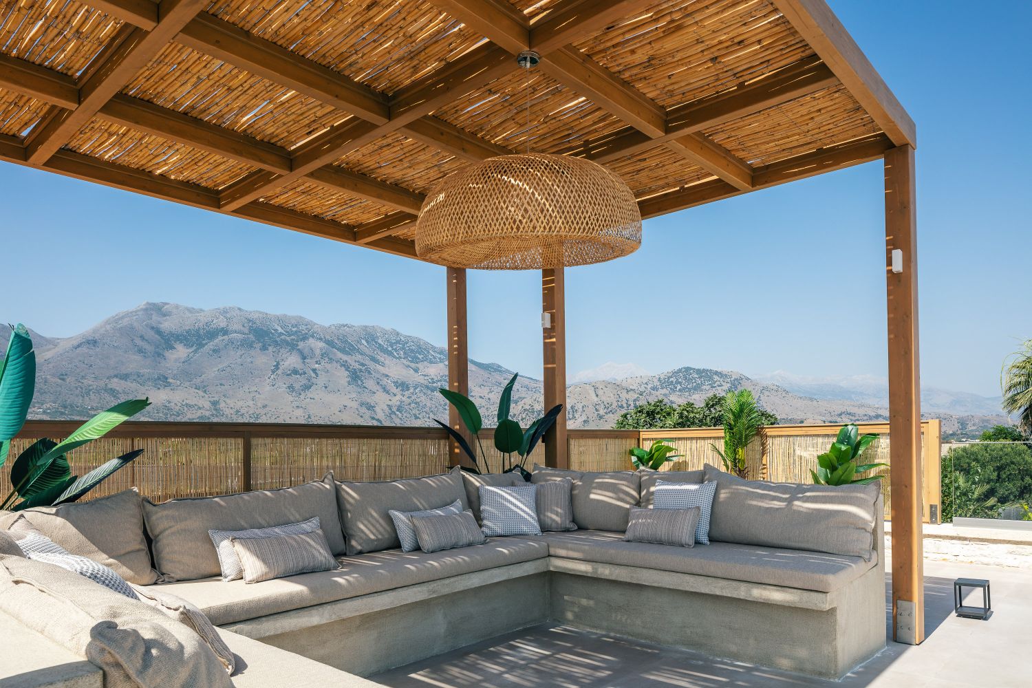 Villa Dramia Luxus Ferienhaus Kreta Mit Pool Mieten Lounge