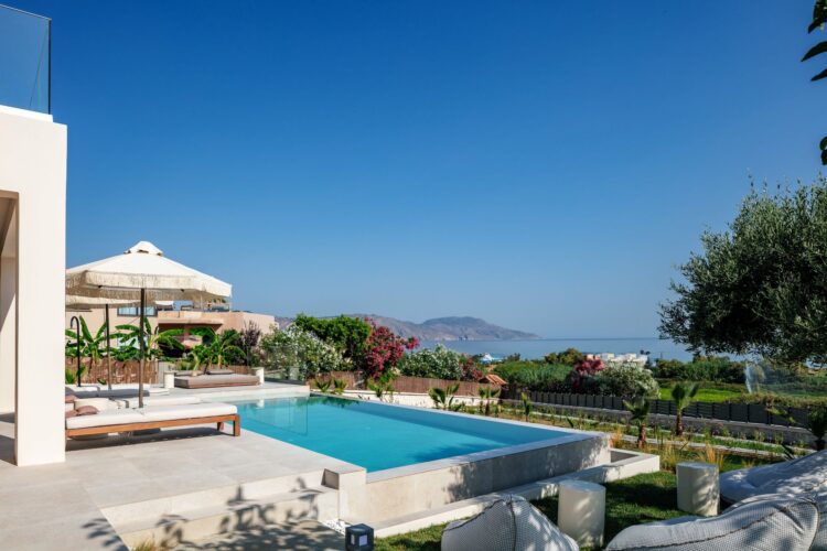 Villa Dramia Luxus Ferienhaus Kreta Mit Pool Mieten Pool Area