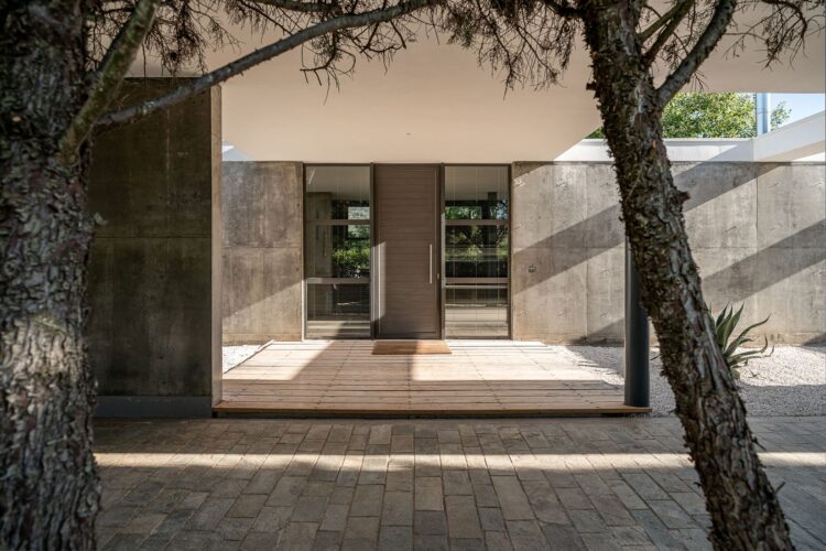 Villa Epta Luxus Ferienhaus Kreta Mieten Eingang