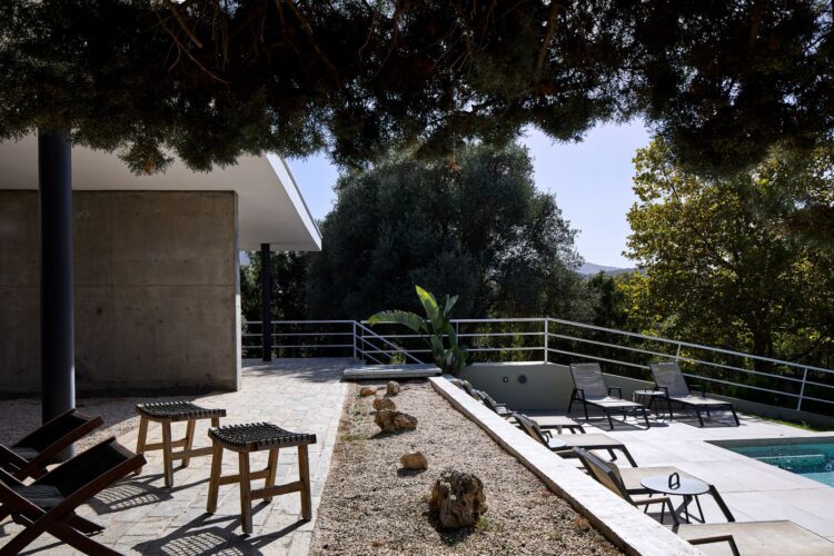 Villa Epta Luxus Ferienhaus Kreta Mieten Liegen