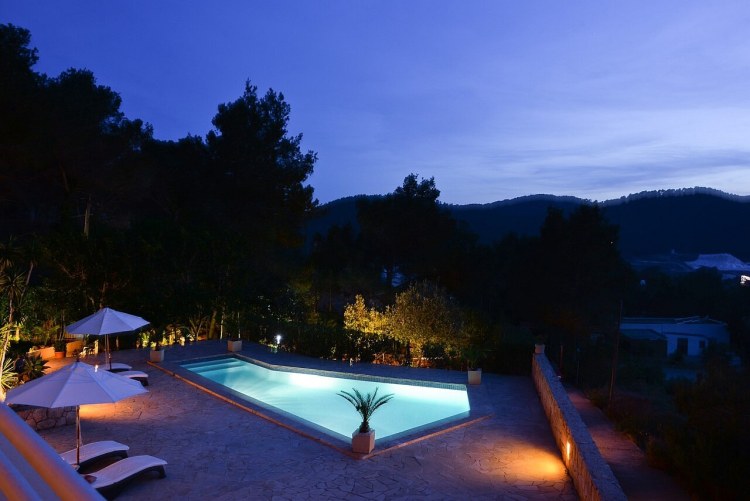 Villa Es Cavallet Ibiza Pool Beleuchtet 2