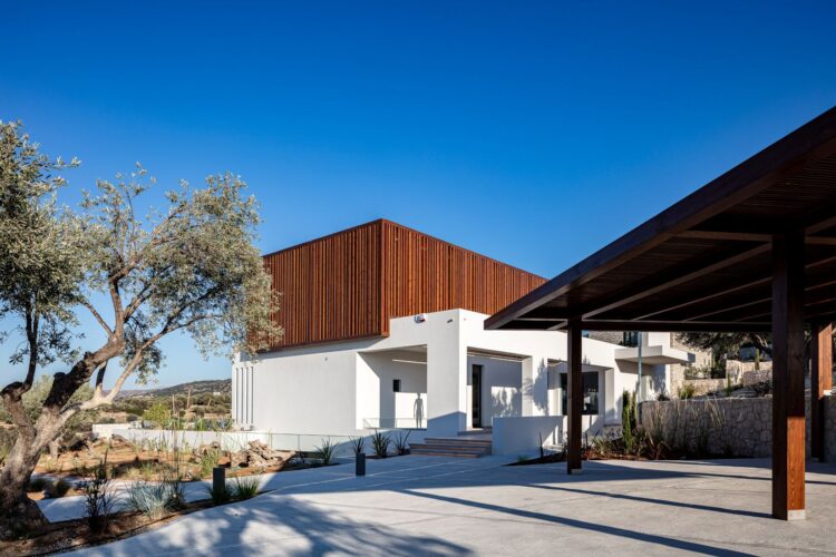 Villa Estelle Luxus Ferienhaus Kreta Mieten Eingang