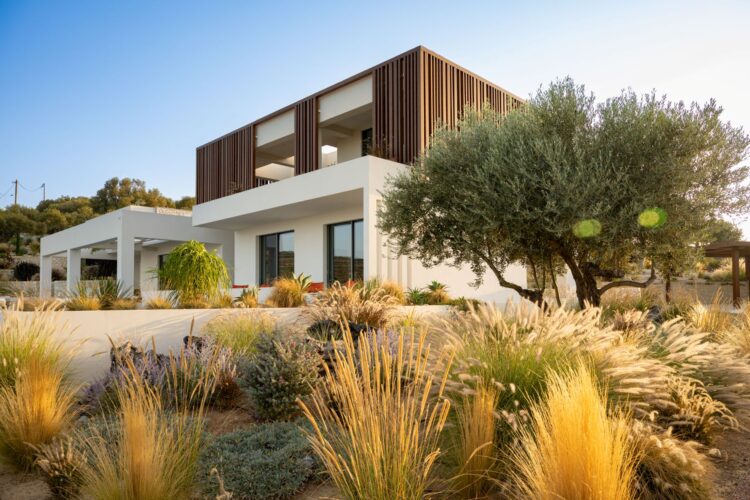 Villa Estelle Luxus Ferienhaus Kreta Mieten Garten