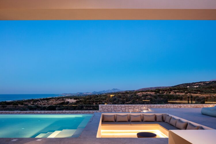 Villa Estelle Luxus Ferienhaus Kreta Mieten Lounge