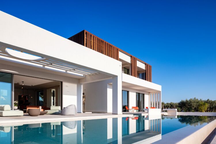 Villa Estelle Luxus Ferienhaus Kreta Mieten Poolbereich