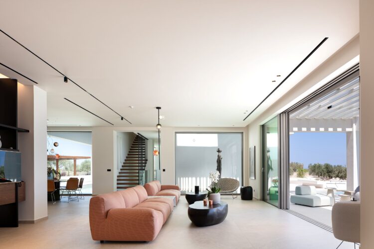 Villa Estelle Luxus Ferienhaus Kreta Mieten Sofa