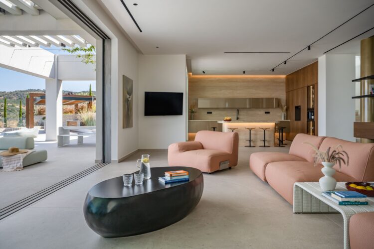 Villa Estelle Luxus Ferienhaus Kreta Mieten Sofas