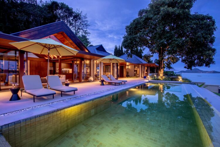 Villa Eugenia Luxus Ferienhuas Phuket Abendstimmung