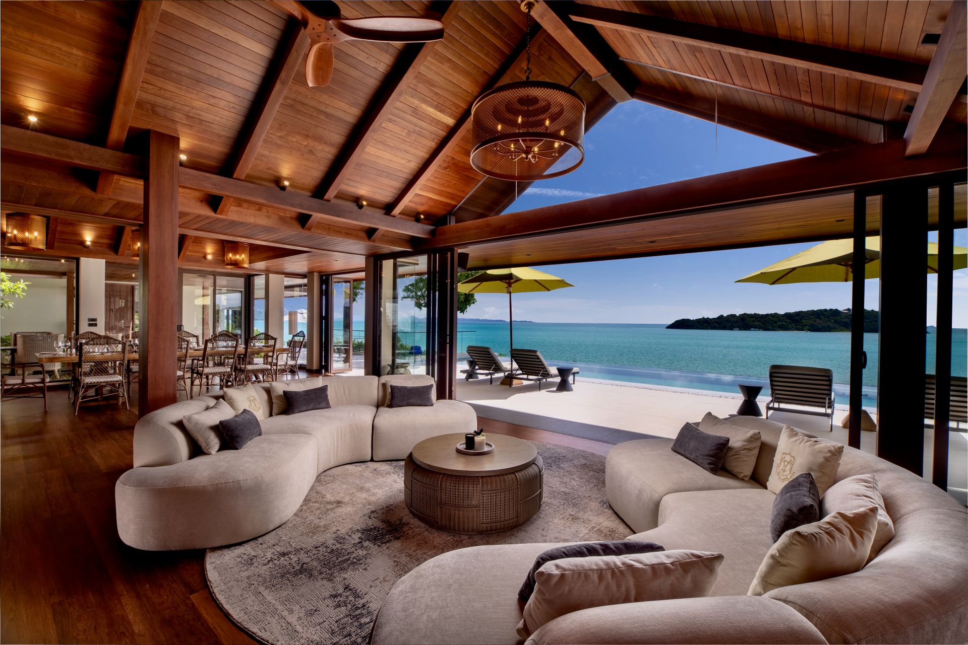 Villa Eugenia Luxus Ferienhuas Phuket Wohnzimmer