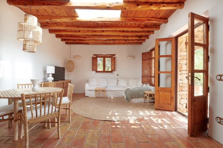 Villa Eulalia Ferienhaus Ibiza Mieten Offener Wohnbereich Apartment