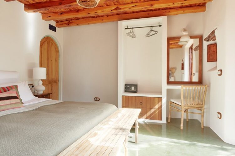 Villa Eulalia Luxuriöses Ferienhaus Ibiza Mieten Detail Schlafzimmer Im Apartment