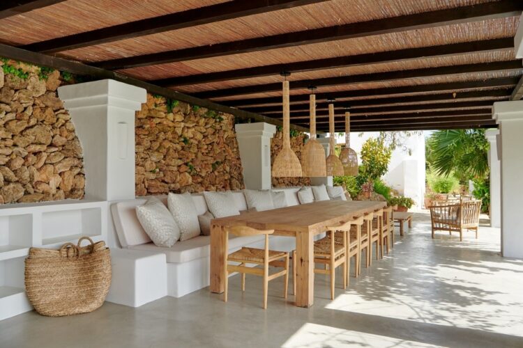 Villa Eulalia Traumhaftes Ferienhaus Ibiza Esstisch Im Boho Style