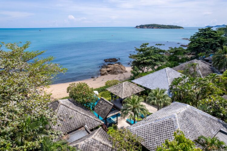 Villa Finu Samui Luxus Ferienhaus Koh Samui Am Strand Mieten Lage
