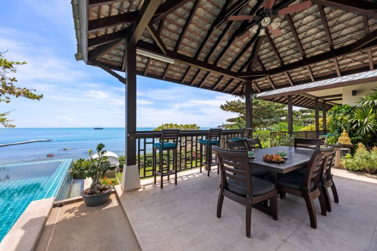 Villa Finu Samui Luxus Ferienhaus Koh Samui Am Strand Mieten Pavillon