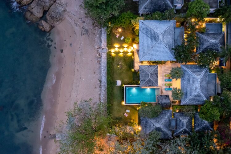 Villa Finu Samui Luxus Ferienvilla Koh Samui Am Strand Mieten Lage