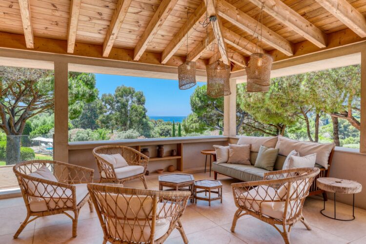Villa Fleur Luxus Ferienhaus Cote D Azur Mieten Lounge Area