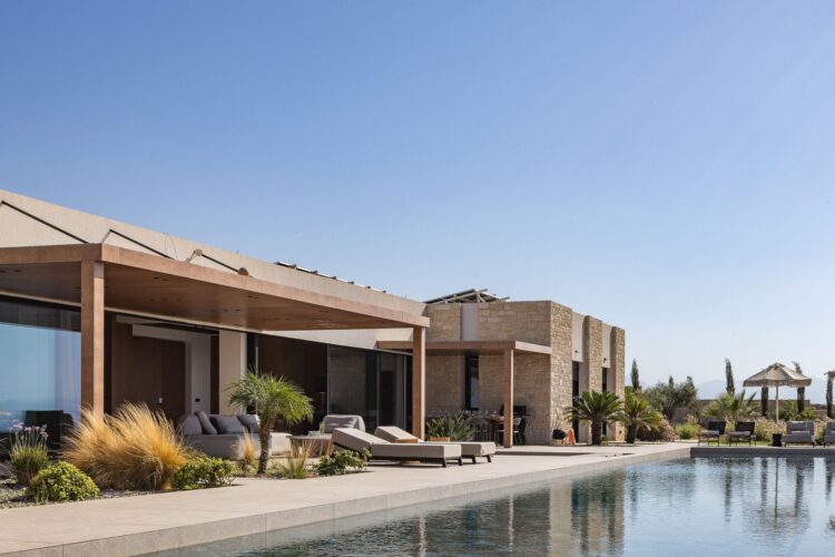 Villa Gianni Luxus Ferienhaus Kreta Am Meer Mieten Außenansicht