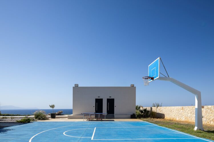 Villa Gianni Luxus Ferienhaus Kreta Am Meer Mieten Basketball