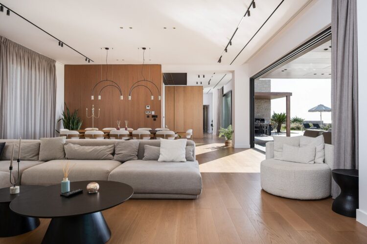 Villa Gianni Luxus Ferienhaus Kreta Am Meer Mieten Couch