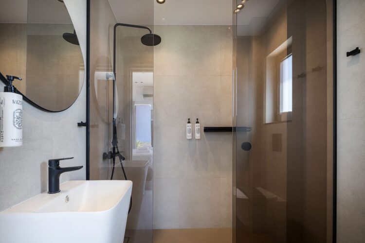 Villa Gianni Luxus Ferienhaus Kreta Am Meer Mieten Dusche