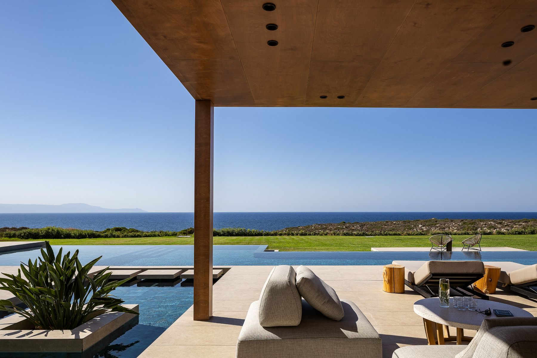 Villa Gianni Luxus Ferienhaus Kreta Am Meer Mieten Lounge