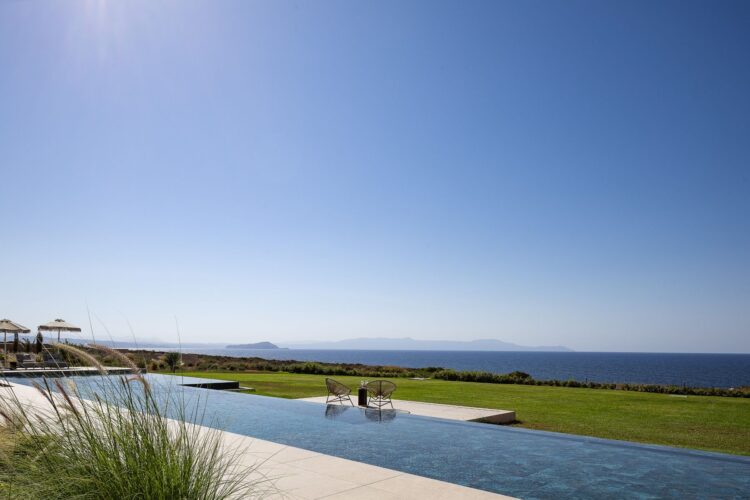 Villa Gianni Luxus Ferienhaus Kreta Am Meer Mieten Poolbereich