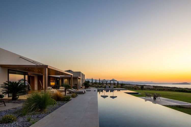 Villa Gianni Luxus Ferienhaus Kreta Am Meer Mieten Sonnenuntergang