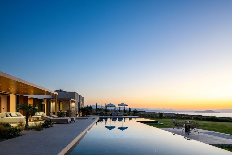 Villa Gianni Luxus Ferienhaus Kreta Am Meer Mieten Sunset