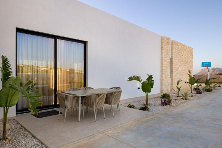 Villa Gianni Luxus Ferienhaus Kreta Am Meer Mieten Terrasse