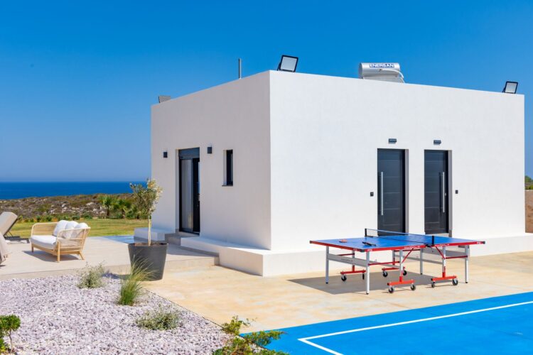 Villa Gianni Luxus Ferienhaus Kreta Am Meer Mieten Tischtennis