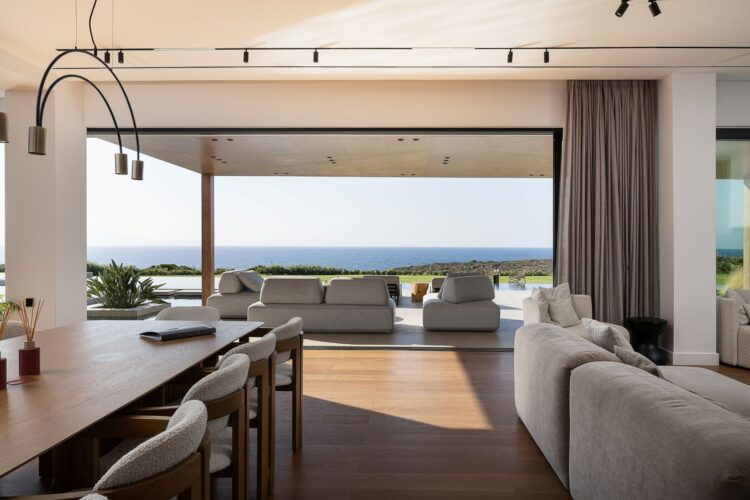 Villa Gianni Luxus Ferienhaus Kreta Am Meer Mieten Wohnbereich