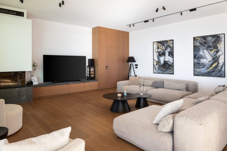 Villa Gianni Luxus Ferienhaus Kreta Am Meer Mieten Wohnzimmer