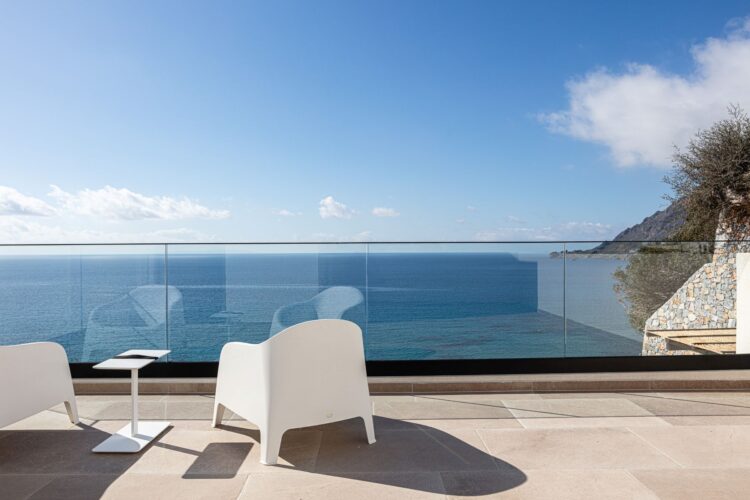 Villa Gino Luxus Ferienhaus Kreta Am Strand Mieten Dachterrasse