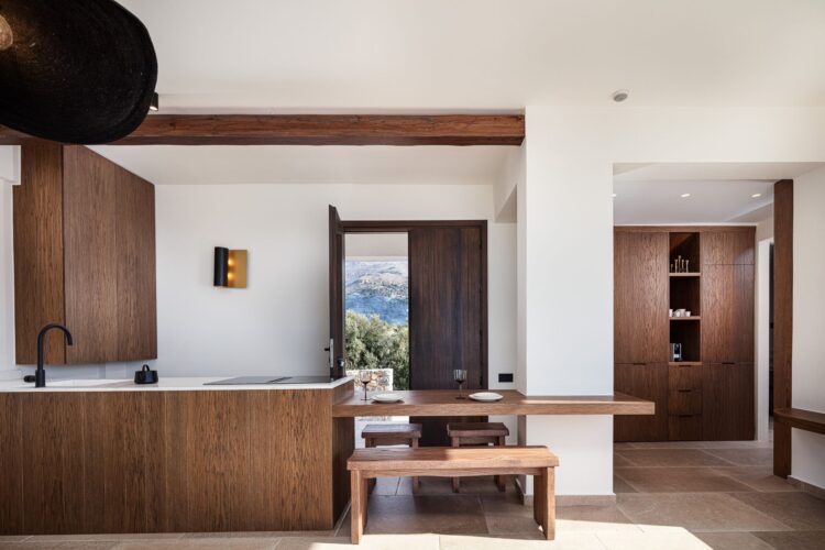 Villa Gino Luxus Ferienhaus Kreta Am Strand Mieten Küche
