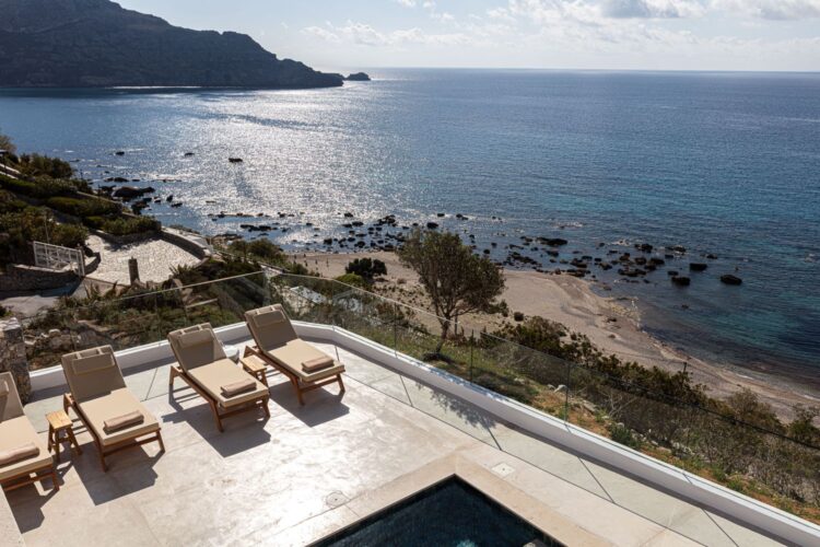 Villa Gino Luxus Ferienhaus Kreta Am Strand Mieten Lage