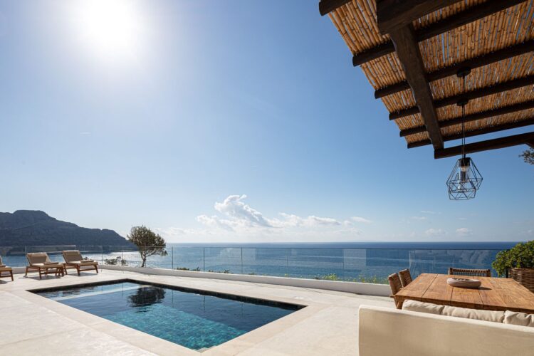 Villa Gino Luxus Ferienhaus Kreta Am Strand Mieten Pool Area