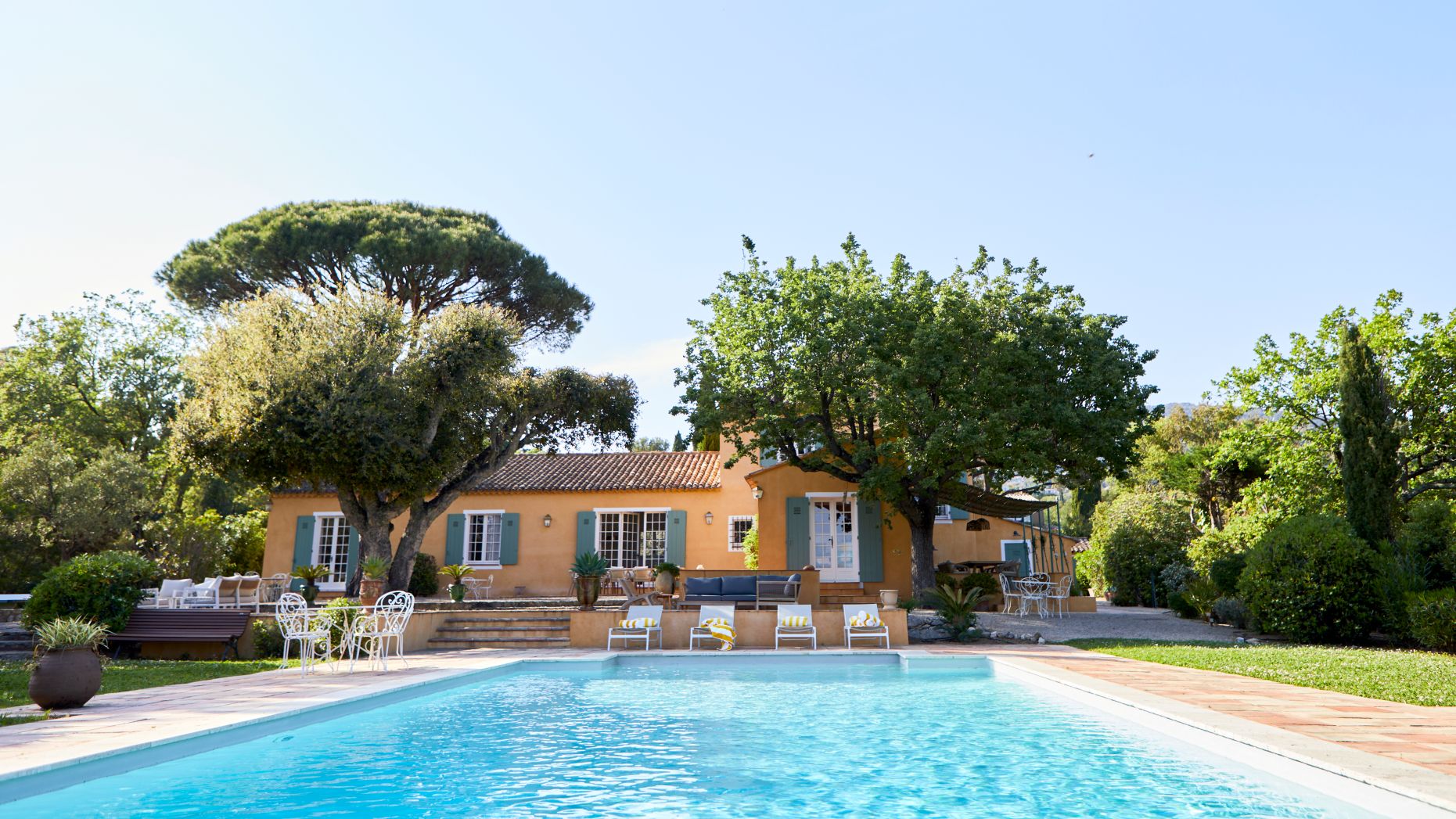 Villa Grimaud Luxus Ferienhaus Cote D Azur Mieten Front