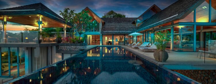 Villa Hale Malia Luxus Ferienhaus Phuket Thailand Mit Pool Mieten Pool By Night