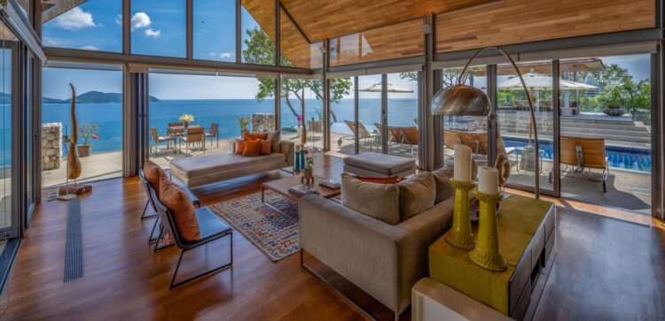 Villa Hale Malia Luxus Ferienhaus Phuket Thailand Mit Pool Mieten Wohnzimmer