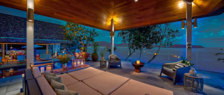 Villa Hale Malia Luxus Ferienhaus Phuket Thailand Mit Pool Mieten Abends