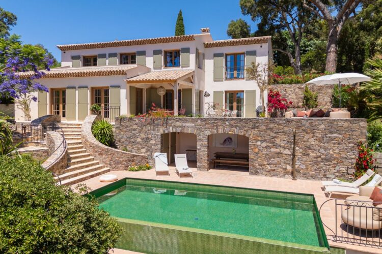 Villa Heraclea Luxus Ferienhaus Cote D Azur Mieten Außenansicht