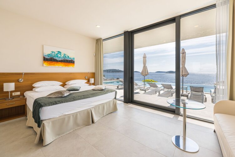 Villa Hyacinth Luxuus Ferienhaus Kroatien Mieten Bett
