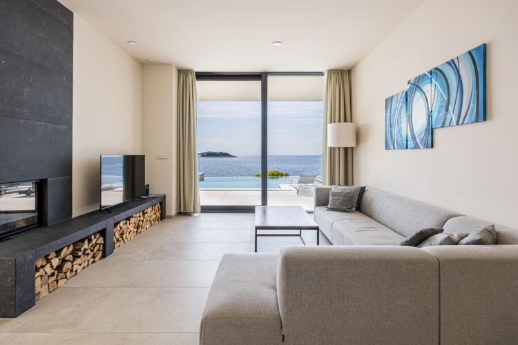 Villa Hyacinth Luxuus Ferienhaus Kroatien Mieten Couch