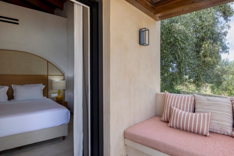 Villa Ionis Luxus Ferienhaus Korfu Mieten Balkon
