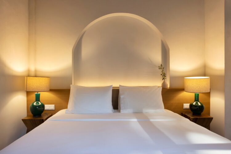 Villa Ionis Luxus Ferienhaus Korfu Mieten Bett