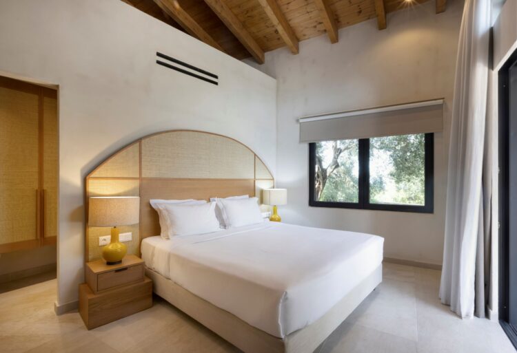 Villa Ionis Luxus Ferienhaus Korfu Mieten Doppelzimmer