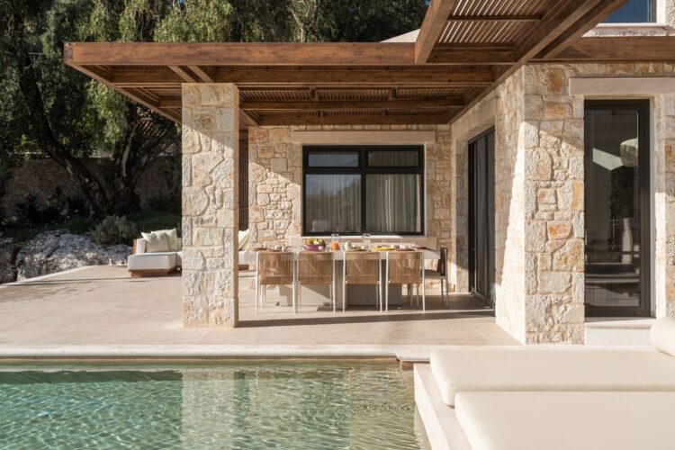 Villa Ionis Luxus Ferienhaus Korfu Mieten Essen