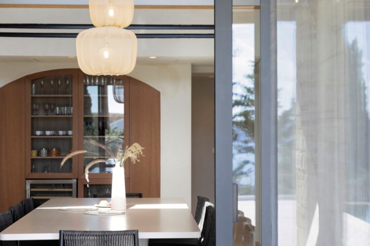 Villa Ionis Luxus Ferienhaus Korfu Mieten Esstisch