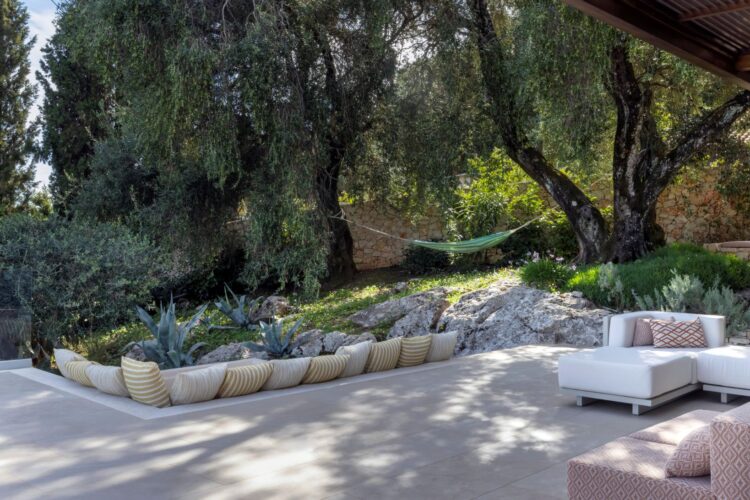 Villa Ionis Luxus Ferienhaus Korfu Mieten Hängematte